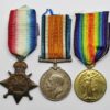 WW1 1914-15 Star, British War & Victory Medal Trio - Pte. T.O. Jones, 13th (1st North Wales) Bn. Royal Welsh Fusiliers