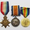 WW1 1914 Mons Star Medal Trio - Gnr, W. Appleton, Royal Garrison Artillery
