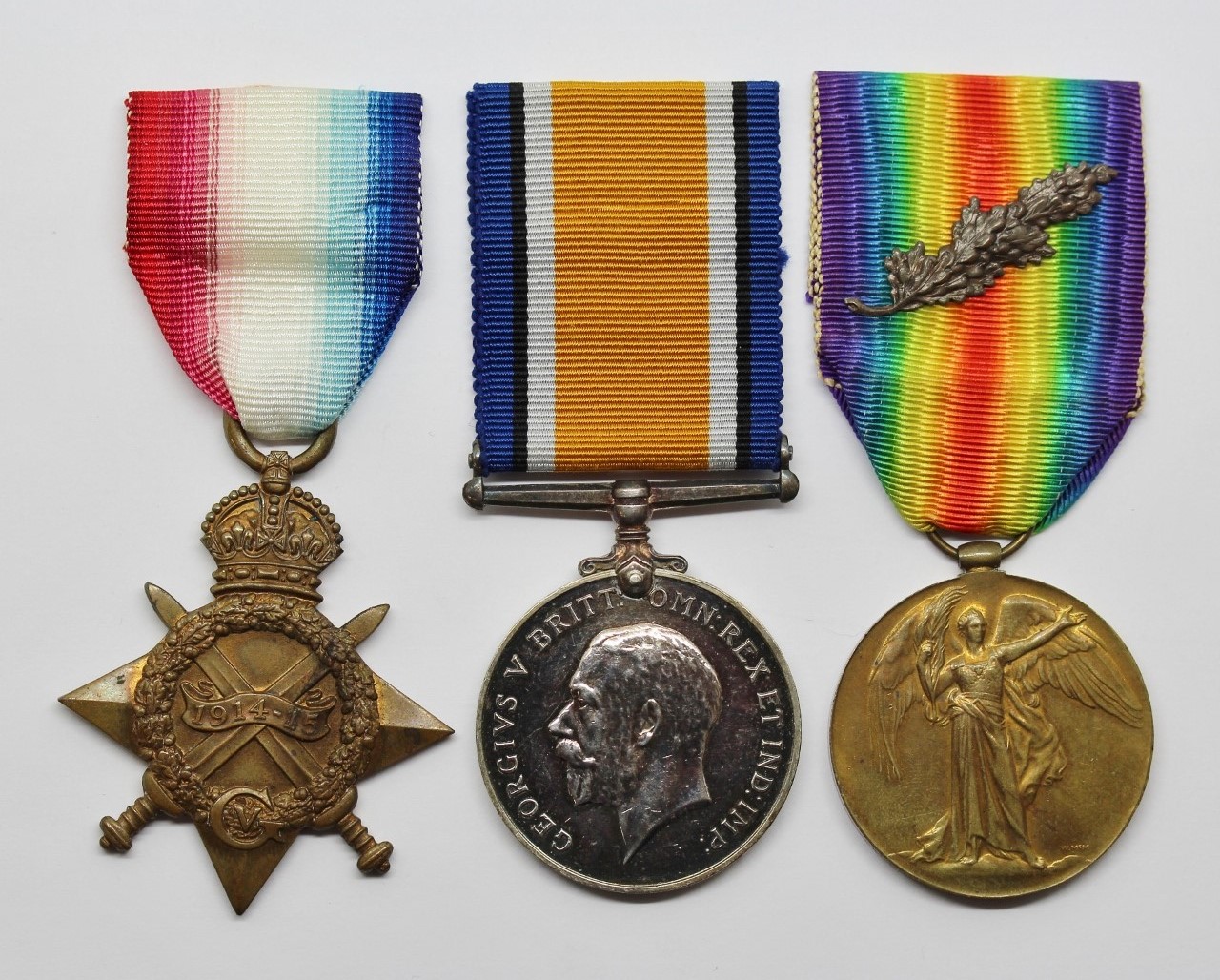 WW1 1914-15 Star Medal Trio - Major (Later Lt. Col.) E.G. Mackenzie, 17th Bn. Royal Fusiliers & Royal Air Force