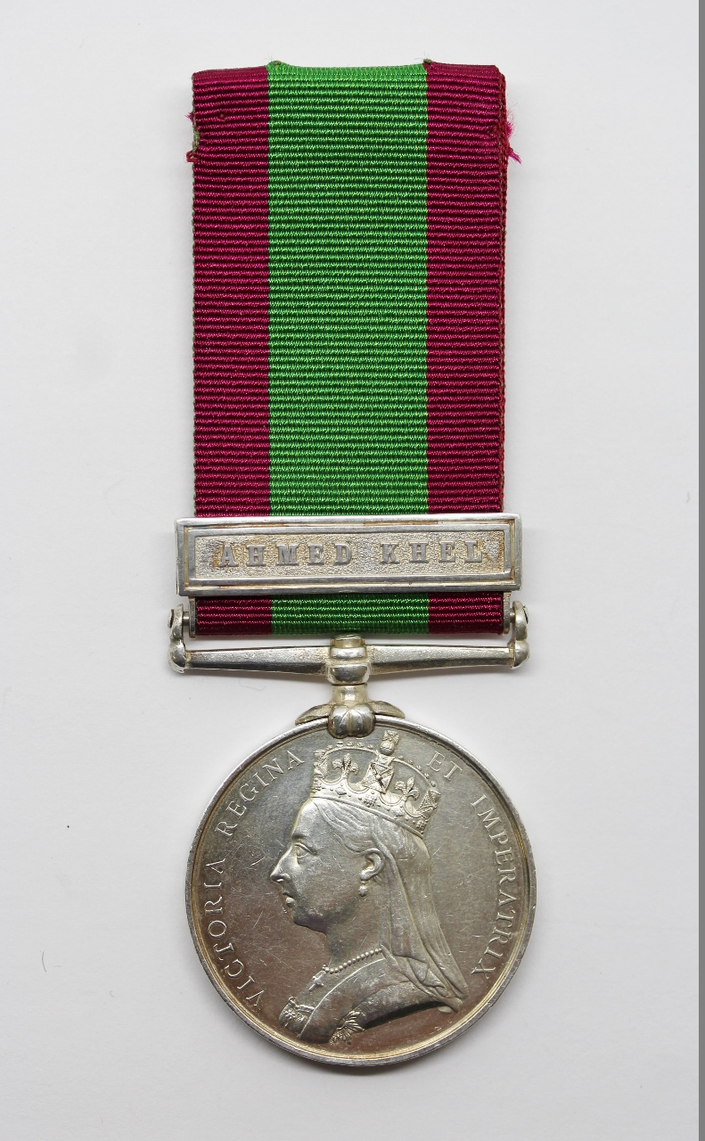 Afghanistan 1878-80 Medal (Clasp - Ahmed Khel) - Pte. W. Hargreaves, 59th Foot (2nd Nottinghamshire)