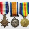 WW1 1914-15 Star Medal Trio - Pte. J. May, 14th Bn. Canadian Infantry