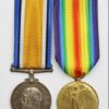 WW1 British War & Victory Medal Pair - Pte. J. Gargon, Royal Irish Fusiliers (Later Royal Flying Corps) - Wounded