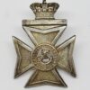 Victorian 2nd Volunteer Bn. Durham Light Infantry Warrant Officer's Silver Plated Cap Badge