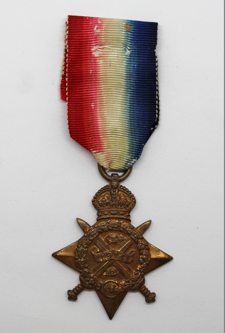 WW1 1914 Mons Star - Pte. J.J. Terdre, 1/6th Bn. Devonshire Regiment - Died (Mesopotamia)