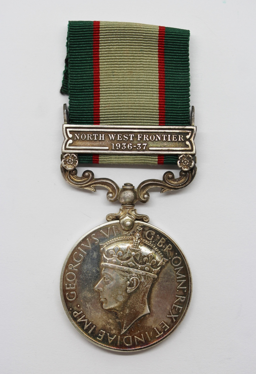 1936 India General Service Medal (Clasp - North West Frontier 1936-37) - Sgln. T.A. Aisthorpe, Royal Signals