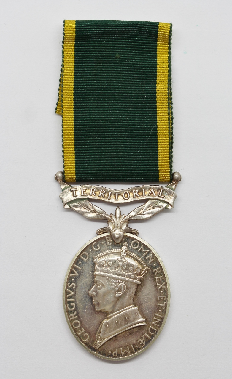 George VI Territorial Efficiency Medal - Sjt. A.S.B. Fursland, Royal Army Medical Corps