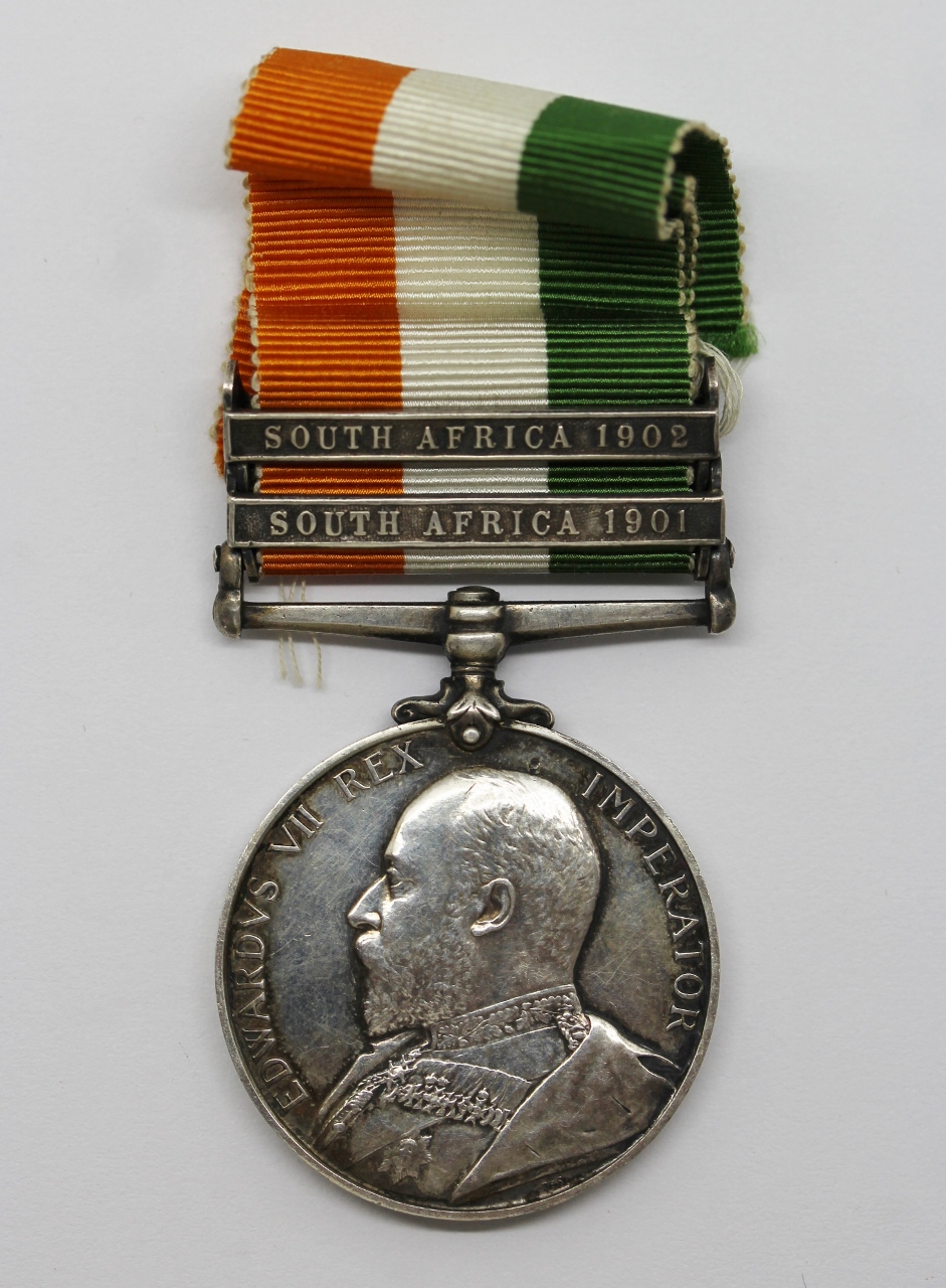 King's South Africa Medal (Clasps - South Africa 1901, South Africa 1902) - Pte. H. Povey, West Riding Regiment