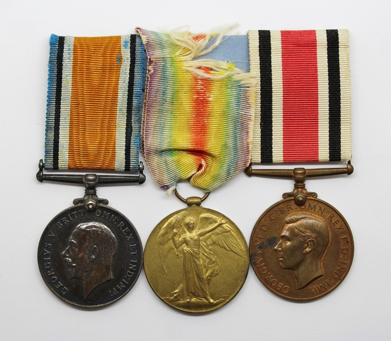 WW1 British War Medal, Victory Medal and Special Constabulary Long Service Medal Group - Gnr. A.E. Dinham, Royal Garrison Artillery