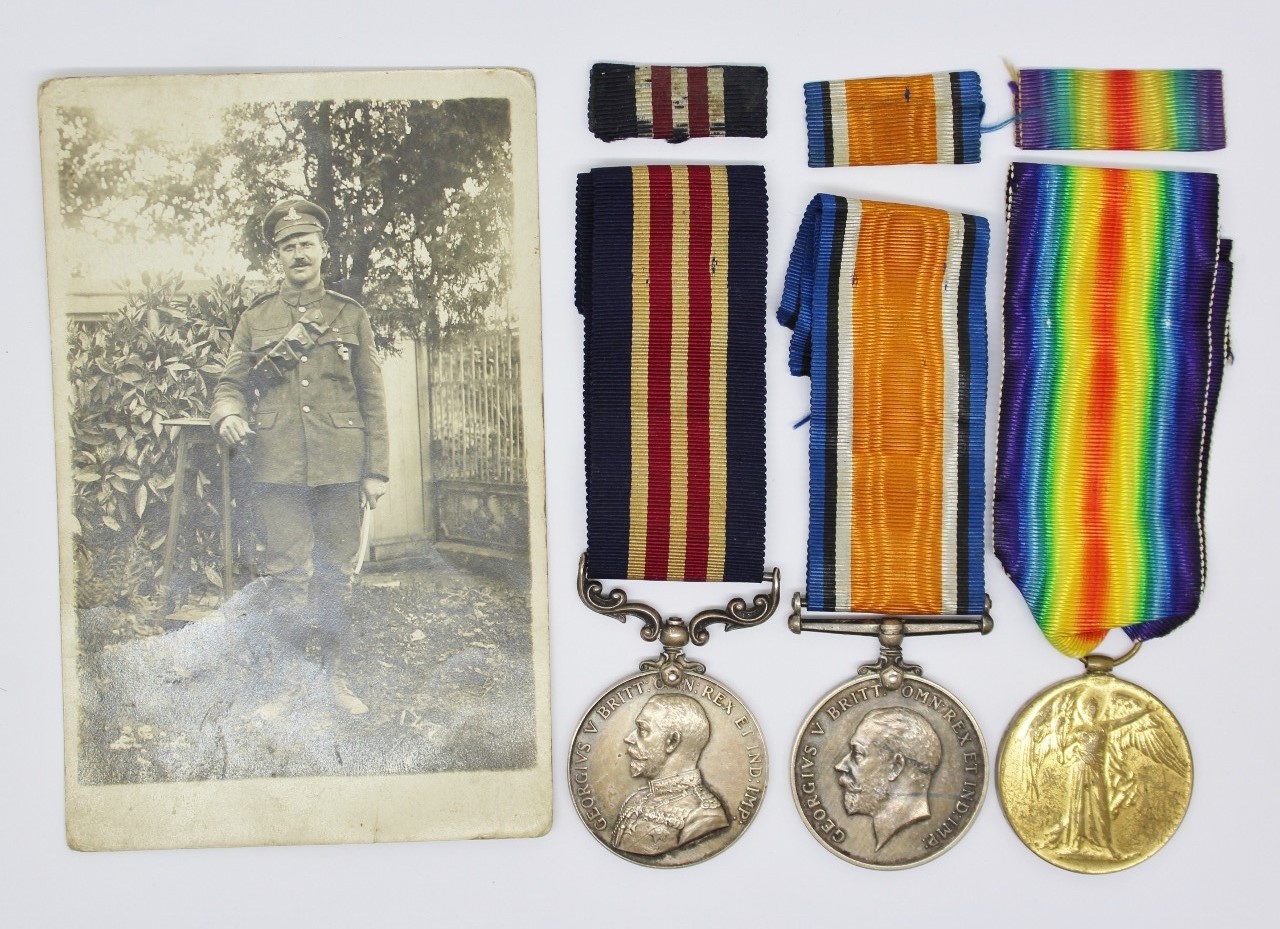 WW1 Military Medal, British War Medal & Victory Medal Group - Sjt. H.G. Bacon, Royal Garrison Artillery