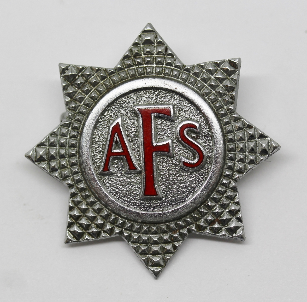 Auxiliary Fire Service (A.F.S.) Cap Badge