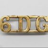 6th Dragoon Guards Carabineiers (6 D G) Shoulder Title