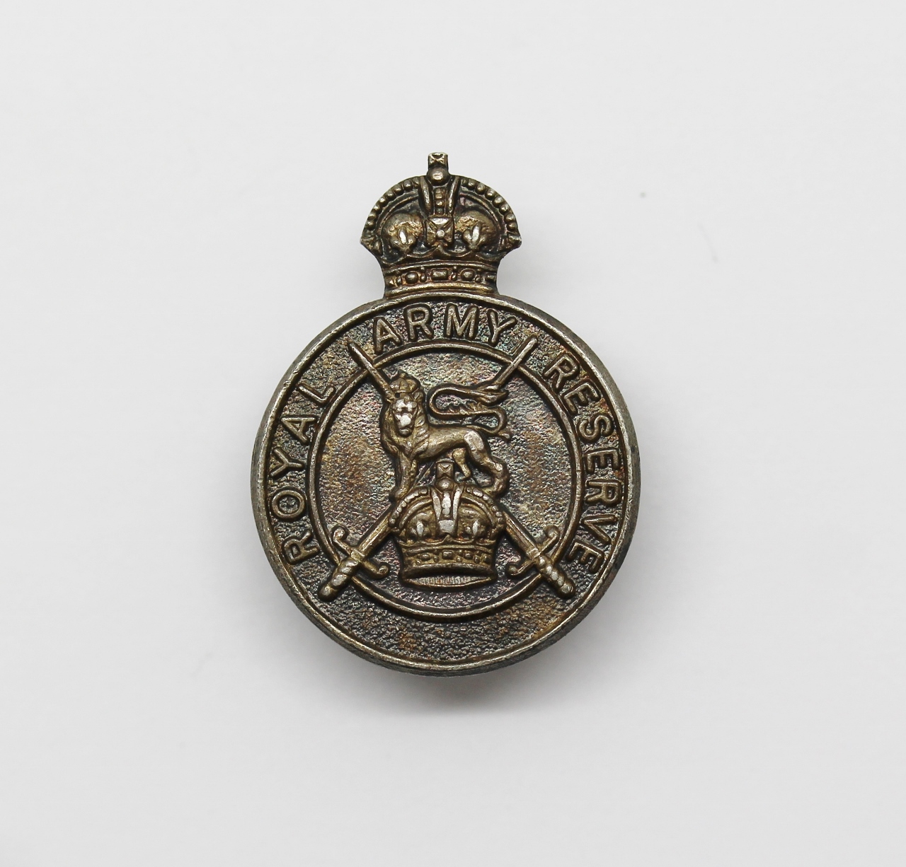 Royal Army Reserve 1938 Hallmarked Silver Lapel Badge