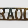 Royal Army Ordinance Corps (R.A.O.C.) Shoulder Title