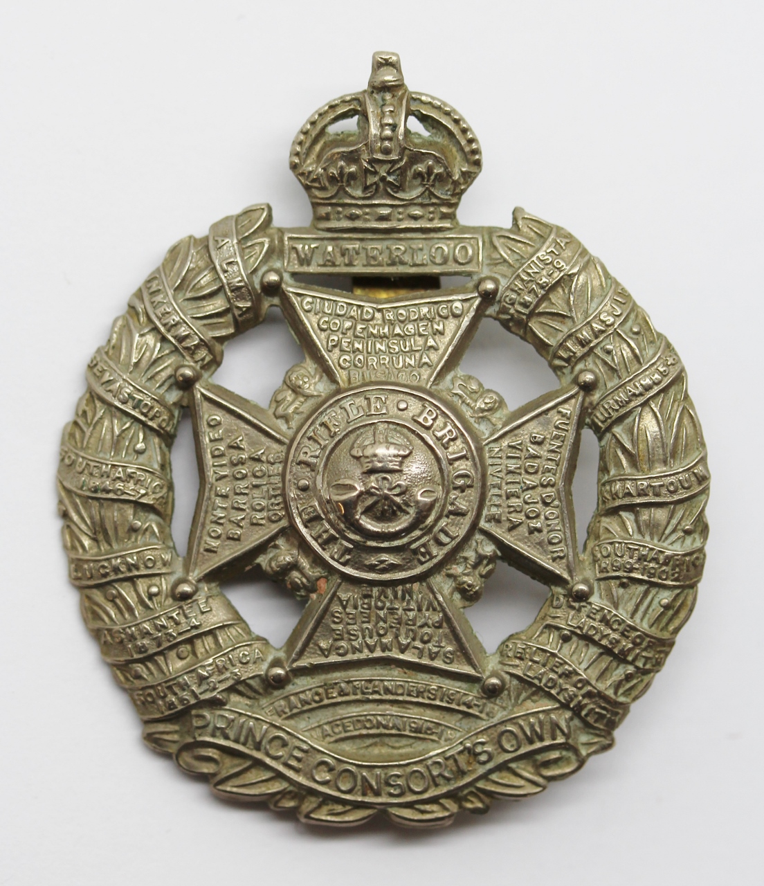 Rifle Brigade (Prince Consort's Own) Cap Badge - King's Crown