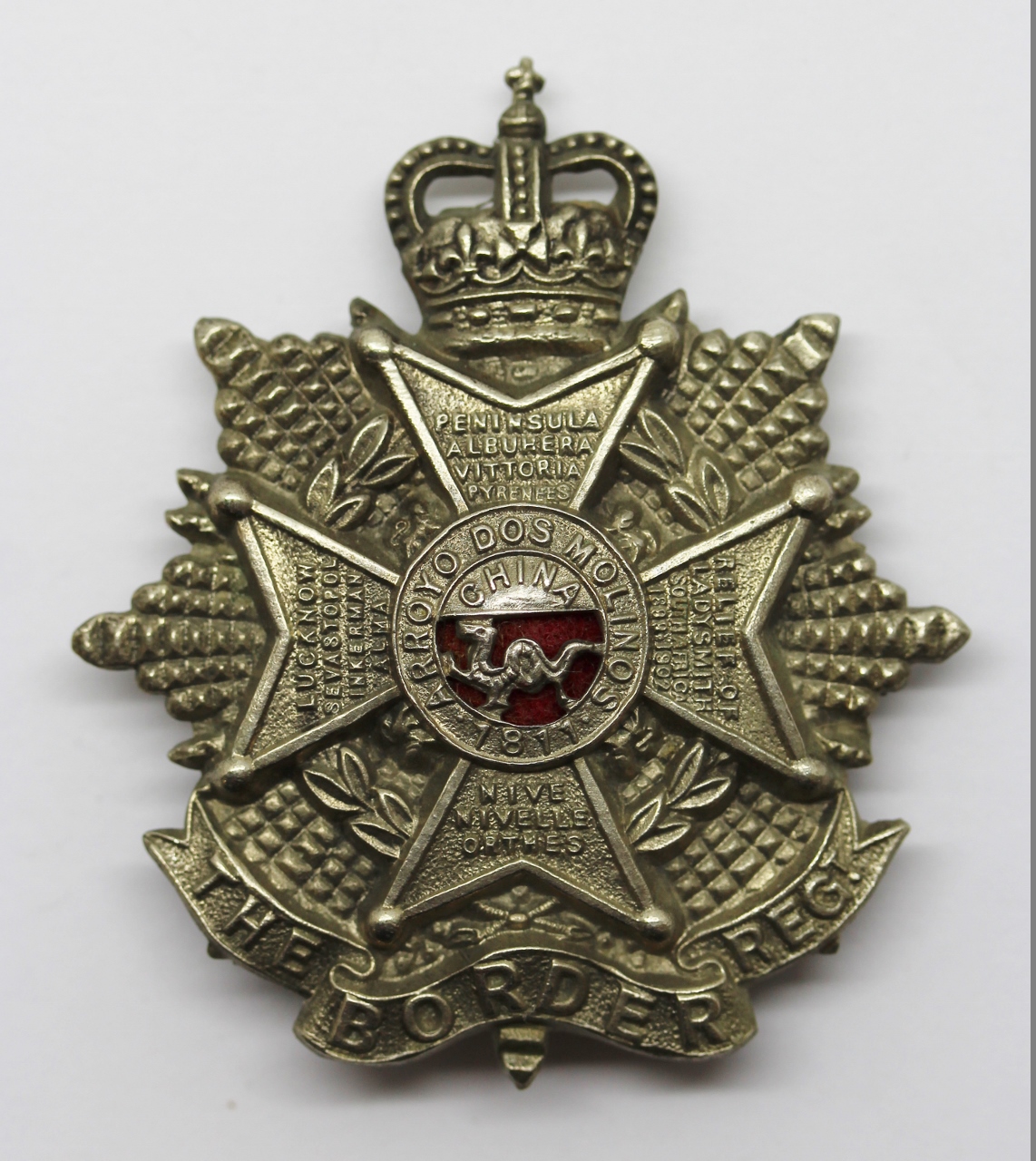 Border Regiment Cap Badge - Queen's Crown