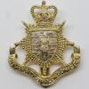 University of London O.T.C. Anodised (Staybrite) Cap Badge - Queen's Crown