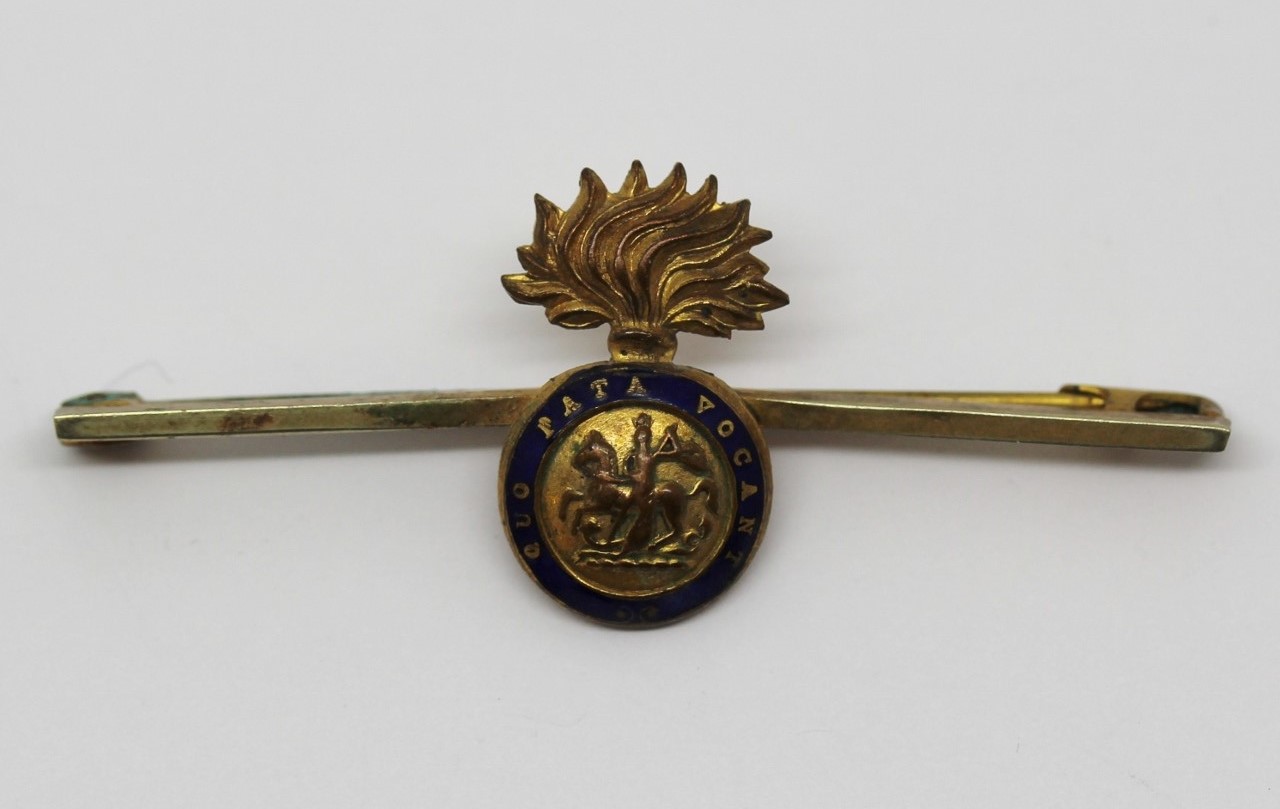 Royal Northumberland Fusiliers Enamelled Sweetheart Brooch