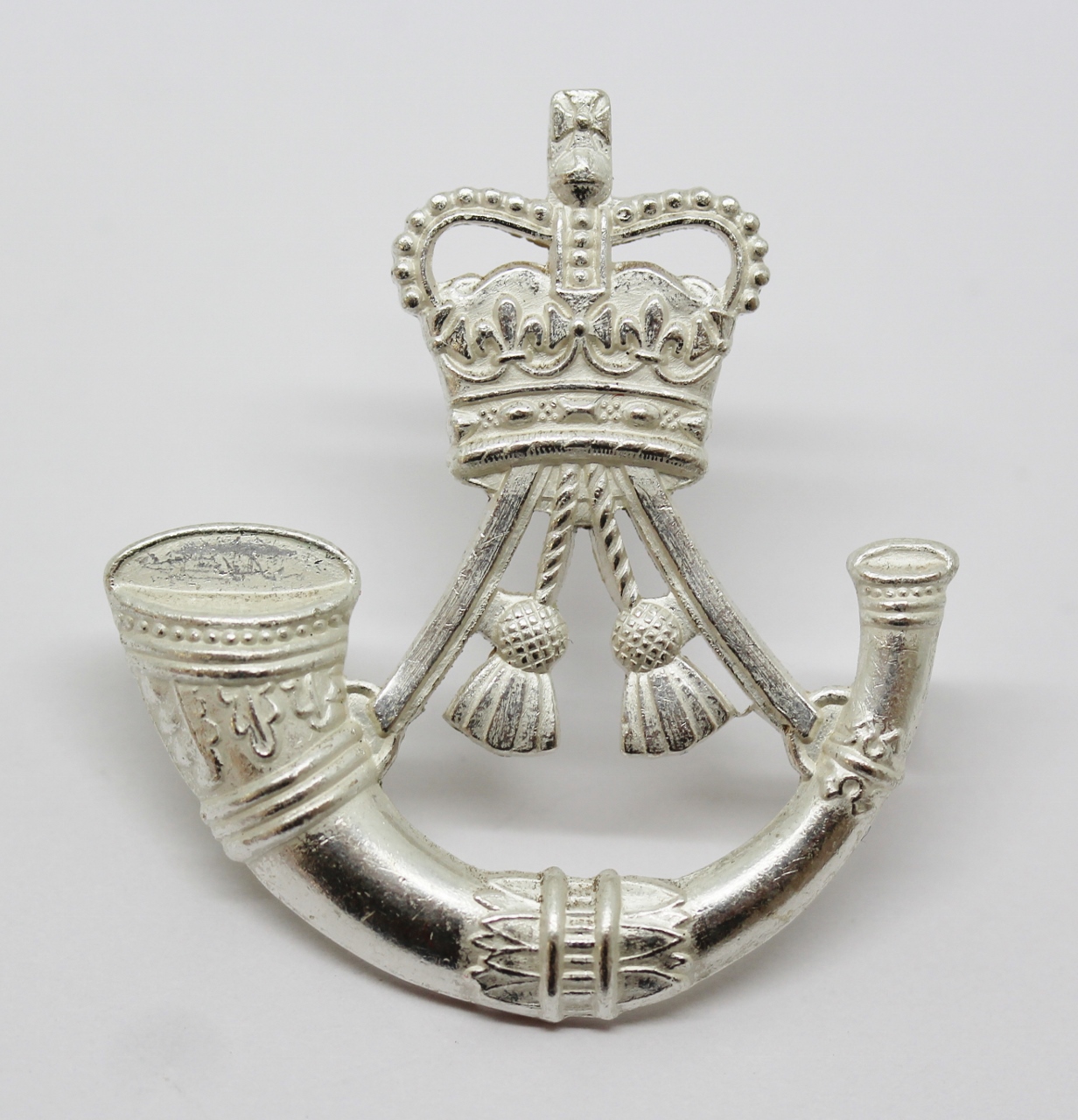 The Rifles Silver Plated Cap Badge