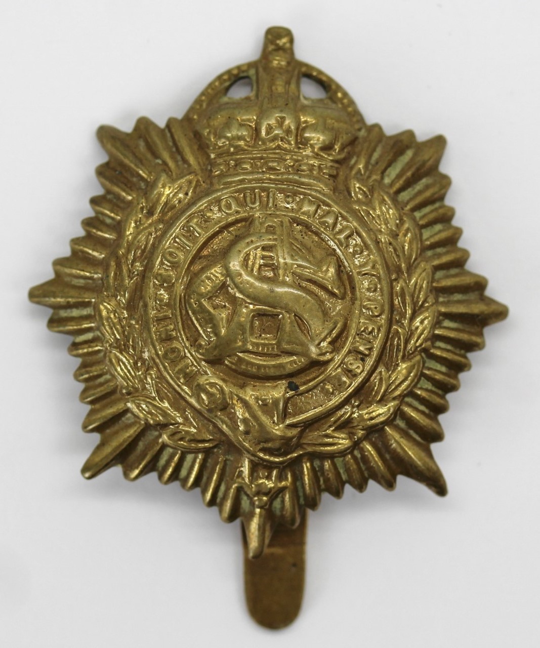 Army Service Corps (A.S.C.) WW1 Economy Cap Badge (Non Voided Centre).