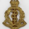 Royal Army Medical Corps (R.A.M.C.) Brass Cap Badge - King's Crown