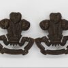 Pair of South Lancashire Regiment Officer's Service Dress Collar Badges