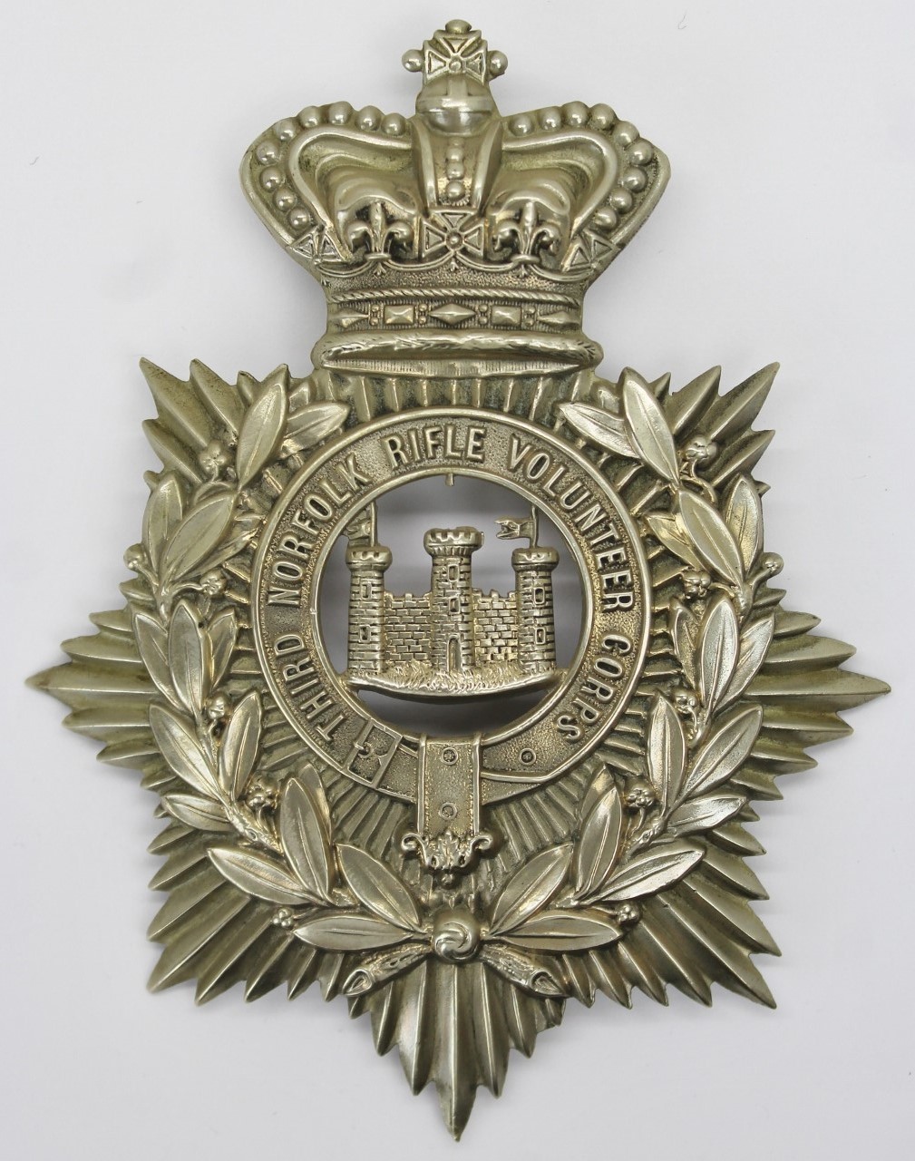 Victorian Third Norfolk Rifle Volunteer Corps Helmet Plate