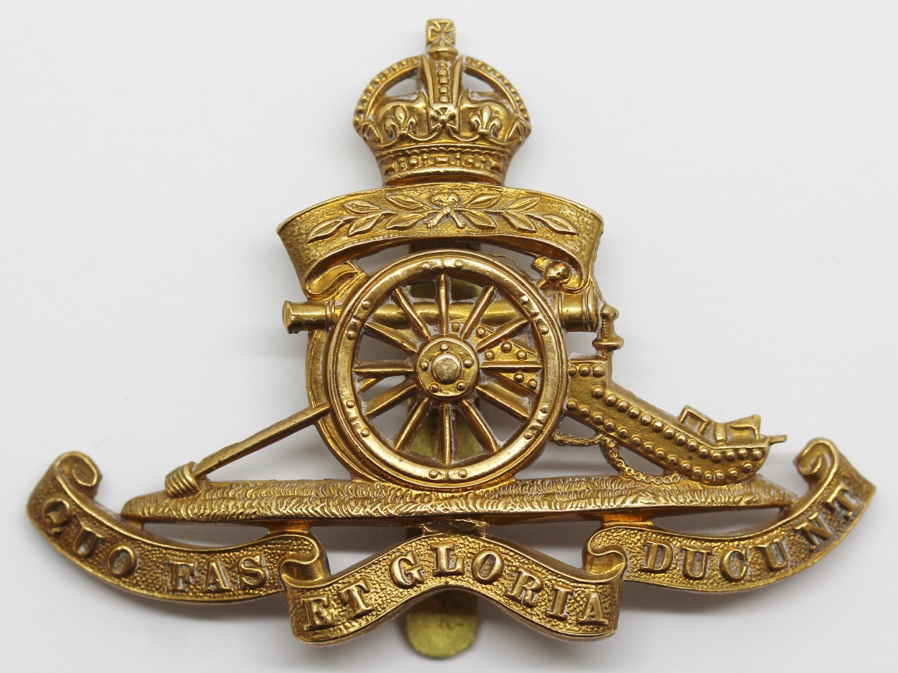 Royal Artillery Territorial Cap Badge - King's Crown