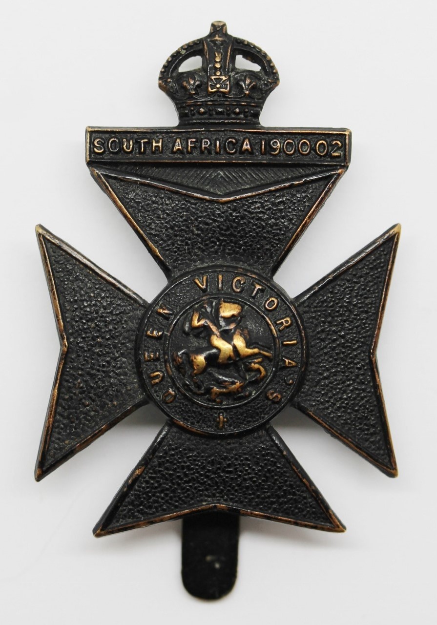 9th County of London Bn. (Queen Victoria's Rifles) London Regiment Cap Badge - King's Crown