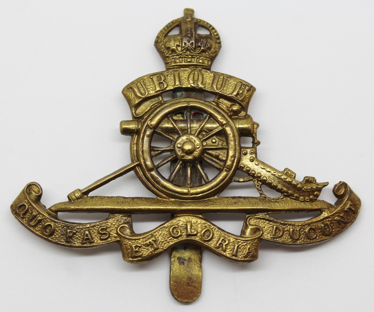 Royal Artillery Cap Badge - King's Crown