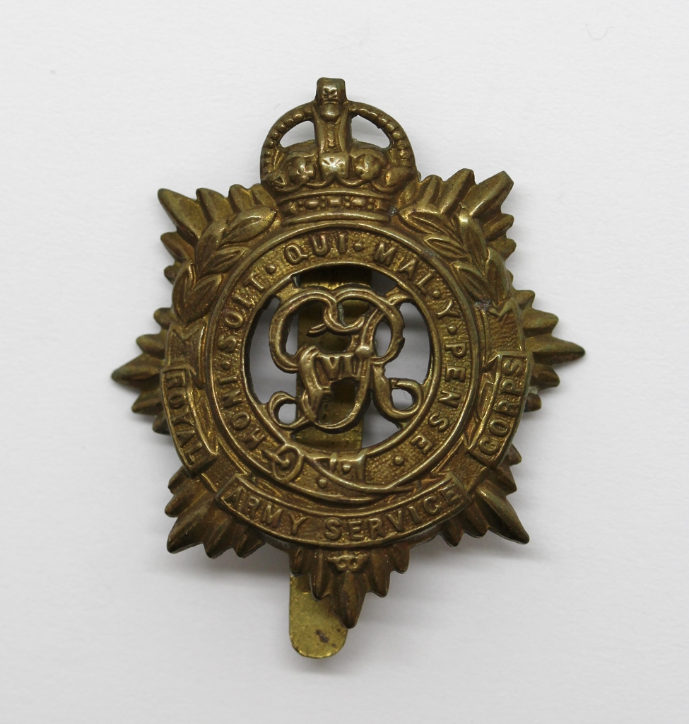 George VI Royal Army Service Corps (R.A.S.C.) Cap Badge