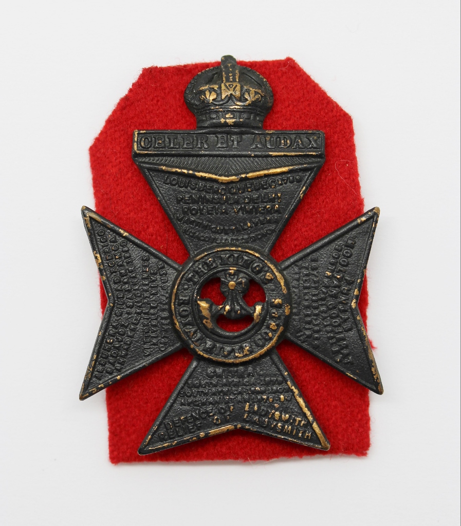 King's Royal Rifle Corps (K.R.R.C.) Cap Badge - King's Crown