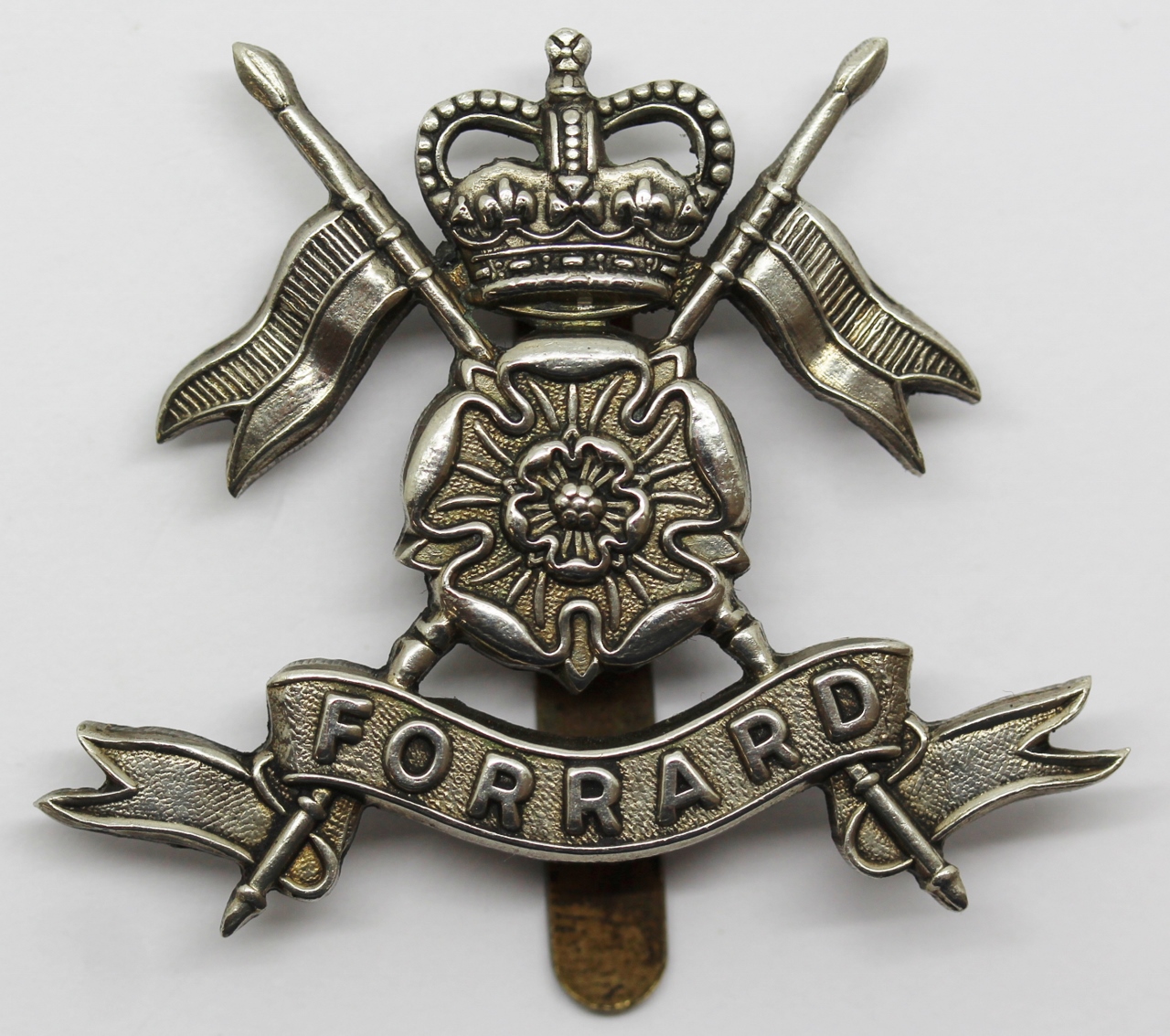 Queen's Own Yorkshire Yeomanry Cap Badge - Queen's Crown