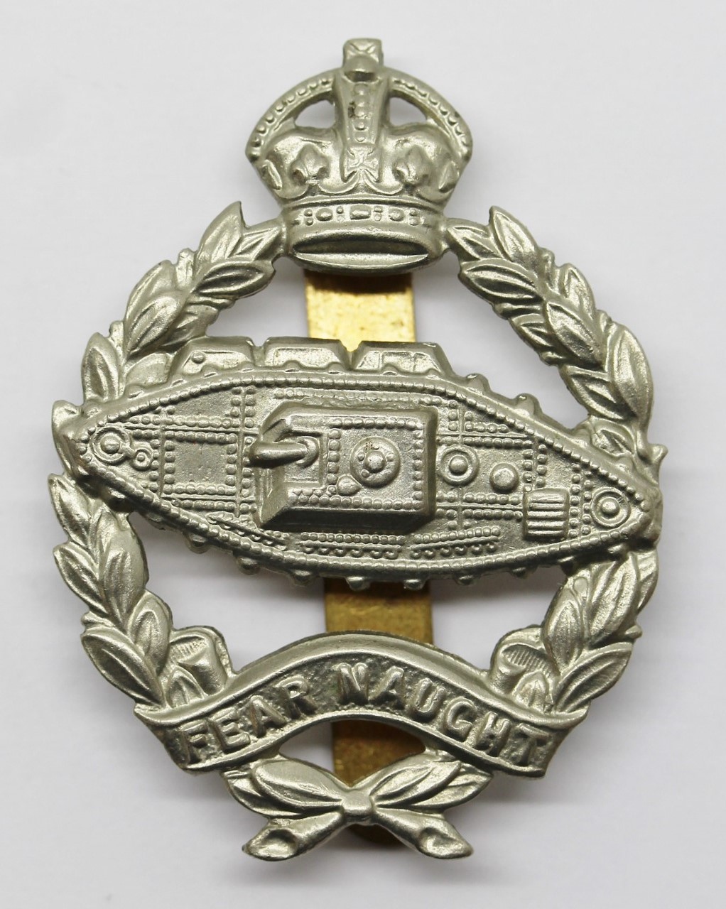 Royal Tank Regiment Cap Badge - King's Crown (With Slider)