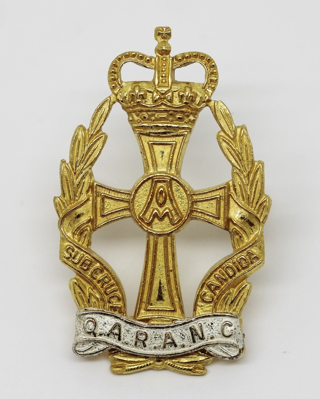Queen Alexandra's Royal Army Nursing Corps (Q.A.R.A.N.C.) Officer's Cap Badge - Queen's Crown
