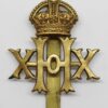 20th Hussars Cap Badge - King's Crown
