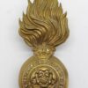 Royal Fusiliers Fur Cap Grenade Badge - King's Crown