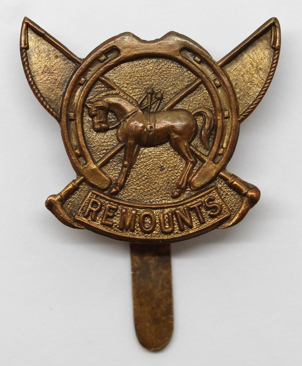 WW1 Army Remount Service Cap Badge