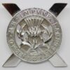 Lowland Brigade Anodised (Staybrite) Cap Badge