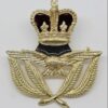 Royal Air Force (R.A.F.) Warrant Officer's Anodosed (Staybrite) Cap Badge - Queen's Crown