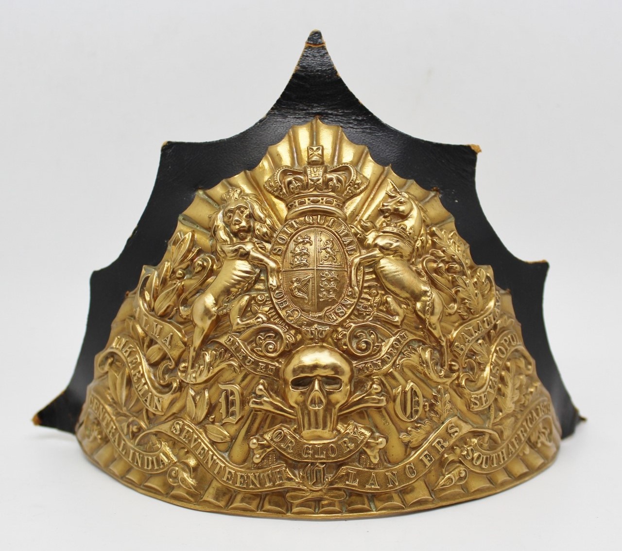 Victorian 17th (Duke of Cambridge's Own) Lancers Czapka Cap Plate