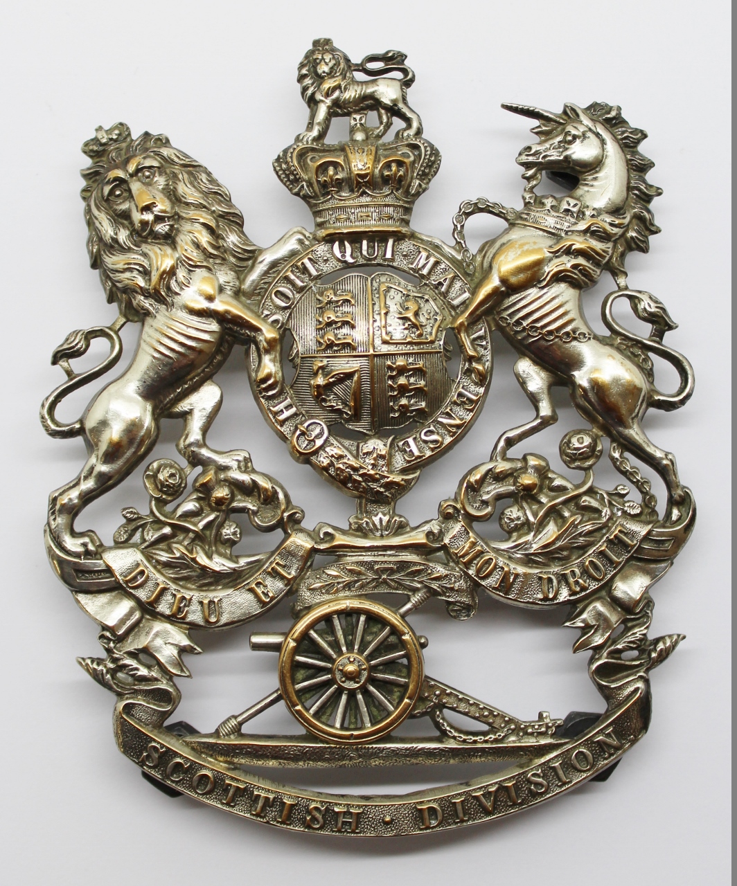 Victorian Royal Artillery Scottish Division Volunteers Officer's Pouch Badge