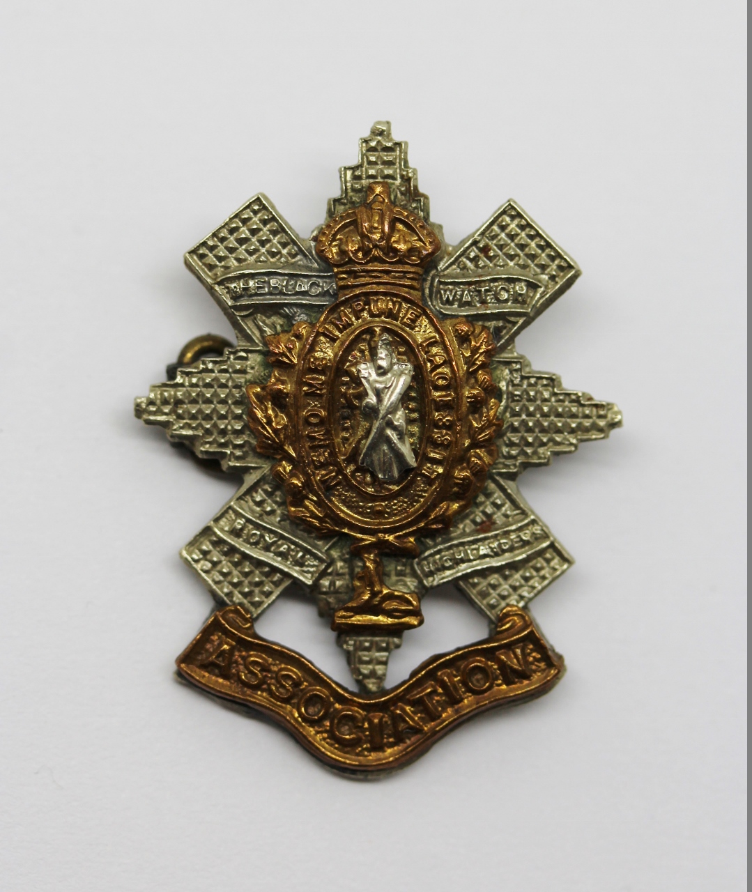 Black Watch (Royal Highlanders) Association Lapel Badge - King's Crown