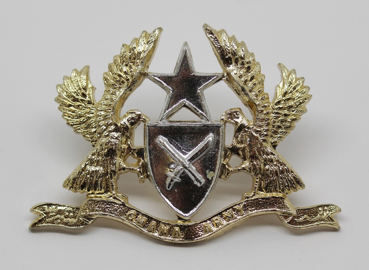 Ghana Army Anodised (Staybrite) Cap Badge