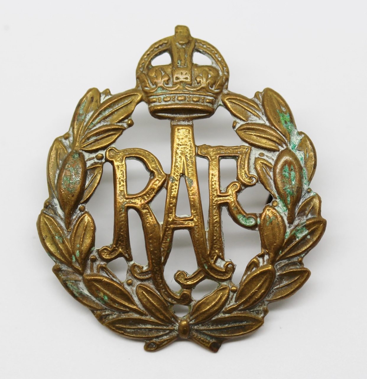 Royal Air Force (R.A.F.) Cap Badge - King's Crown