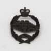 Royal Tank Regiment Officer's Service Dress Collar Badge - Queen's Crown