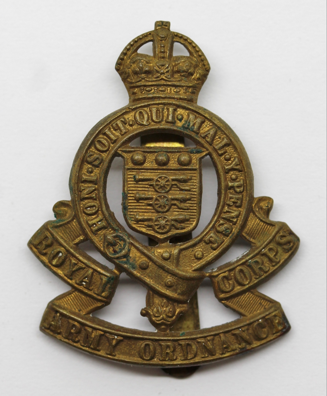 Royal Army Ordnance Corps (R.A.O.C.) Cap Badge - King's Crown