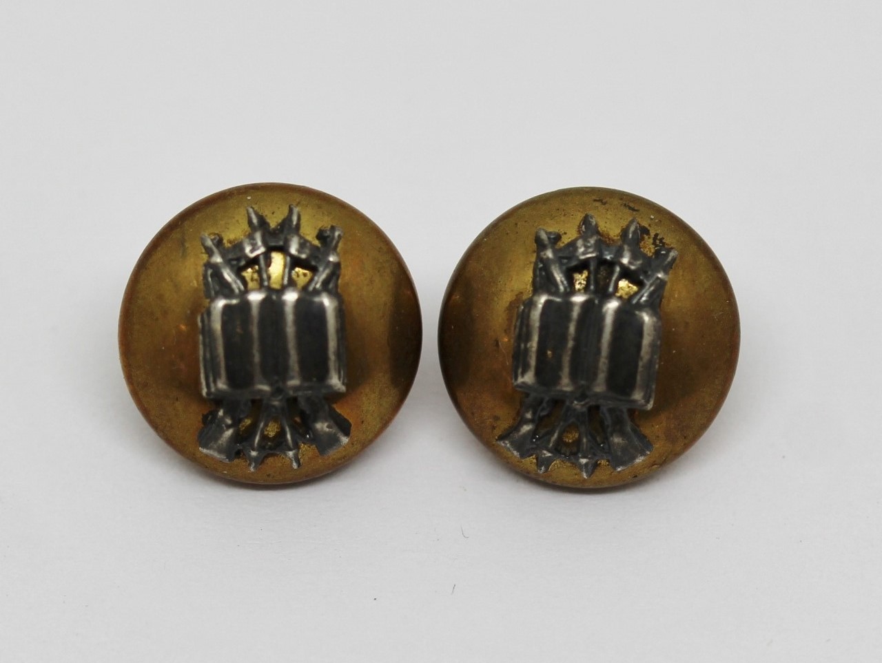 Pair of Royal Army Educational Corps (R.A.E.C.) Officer's Cap Buttons