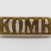 King's Own Malta Regiment (K.O.M.R.) Shoulder Title