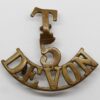 5th Territorial Bn. Devonshire Regiment (T/5/DEVON) Shoulder Title