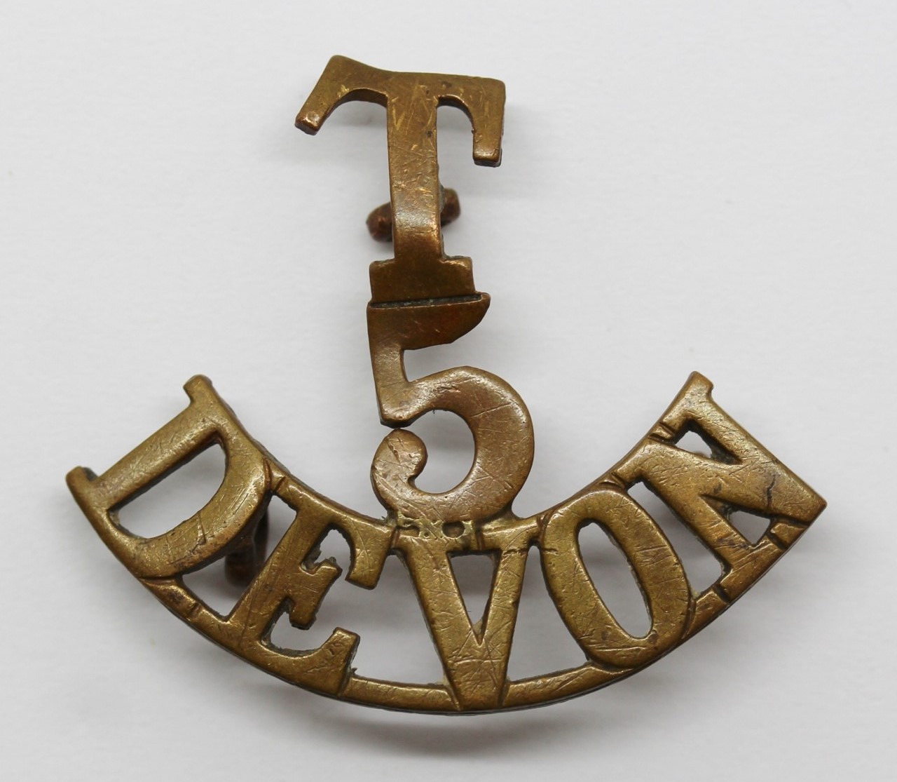5th Territorial Bn. Devonshire Regiment (T/5/DEVON) Shoulder Title